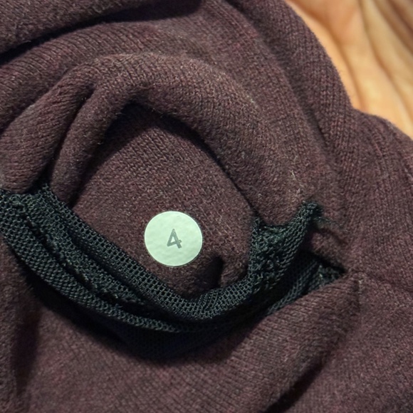 Lululemon | Burgundy Pleat To Street Bomber Jacket Weathered | Size 4 - Picture 7 of 9